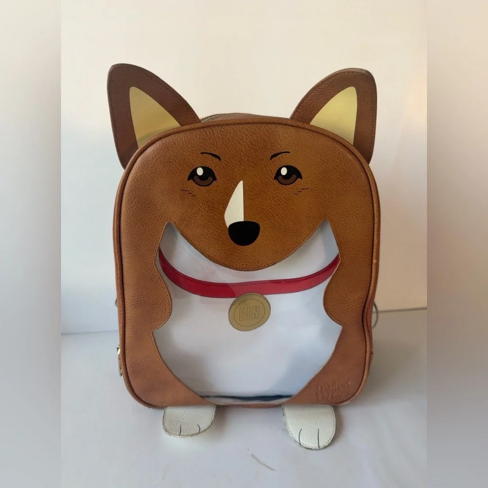 Bioworld Brown and White Corgi Carrier Backpack‎